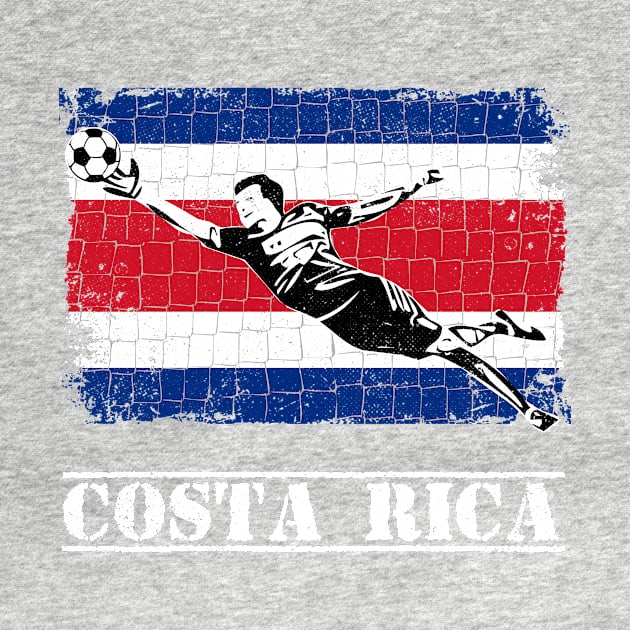 Costa Rica Soccer Supporter Goalkeeper Shirt by zeno27